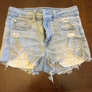 Size 2 Jean shorts from American Eagle, very lightly used